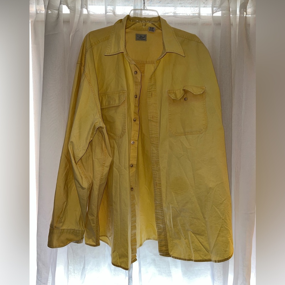 LL Bean Men’s Yellow Button Down